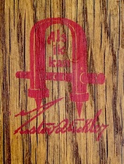 Signed inside the back with the firms red decal signature. 1905-1912